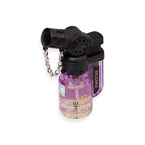 Isqueiro Maçarico Firestar Curvado (1 Chama) - Roxo