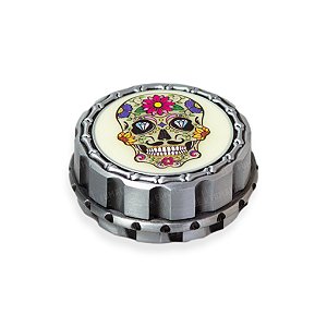 Dichavador de Metal Caveira Mexicana  - Prata II