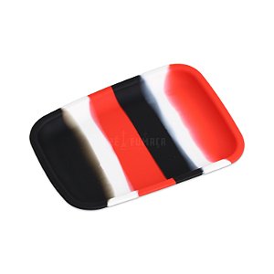 Bandeja de Silicone - Mix Vermelho Branco Preto