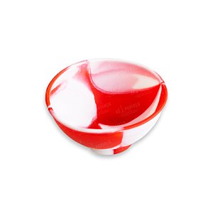 Cuia de Silicone -  Mix Vermelho Branco
