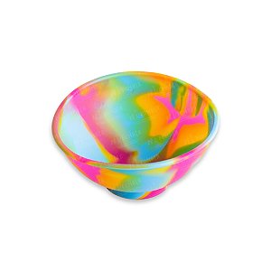 Cuia de Silicone -  Mix Rosa Amarelo Azul