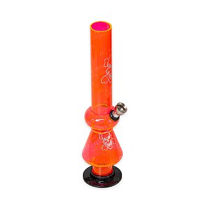 Bong de Acrílico 25 cm - Caveira (Rosa)