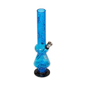 Bong de Acrílico 25 cm - Caveira (Azul)
