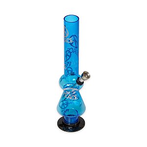 Bong de Acrílico 25 cm - Peace (Azul)