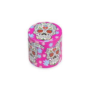 Dichavador de Metal Caveira Mexicana - Rosa