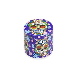 Dichavador de Metal Caveira Mexicana - Azul