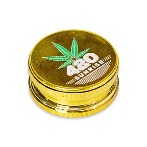 Dichavador de Plástico D&K Metalizado (Dourado) - Hemp III