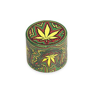 Dichavador de Metal D&K Full Leaf - Mix Amarelo Vermelho Verde II