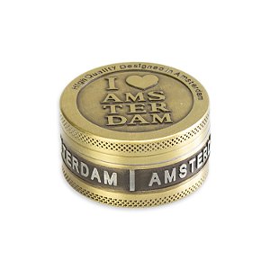 Dichavador de Metal I Love Amsterdam - Dourado