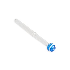 Piteira de Vidro Art 6 mm - Mix Azul Branco