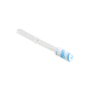 Piteira de Vidro Art 6 mm - Mix Azul Claro Branco