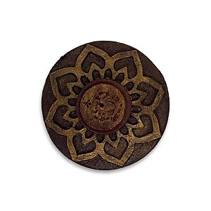 Incensário de Resina Pequeno (Flor de Lótus) - Dourado Envelhecido