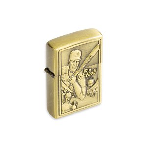 Isqueiro de Fluido Baseball - Dourado Envelhecido