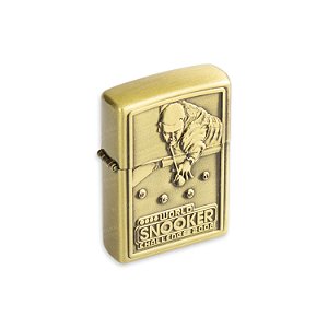 Isqueiro de Fluido Snooker - Dourado Envelhecido