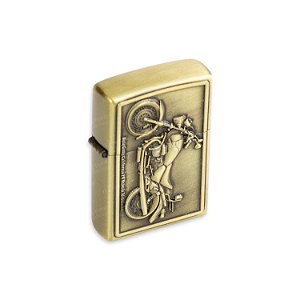 Isqueiro de Fluido Moto IV - Dourado Envelhecido