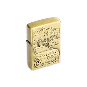 Isqueiro de Fluido Car I - Dourado Envelhecido