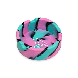 Cinzeiro Redondo Squadafum - Mix Rosa Verde Preto
