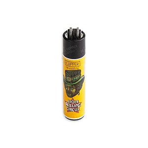 Isqueiro Grande Clipper Lion Rolling Circus Mr. Trampoline - Laranja