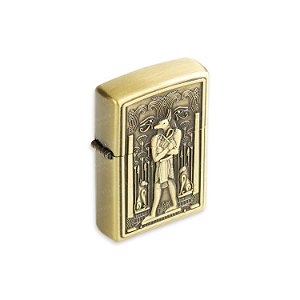 Isqueiro de Fluido Anúbis II - Dourado Envelhecido
