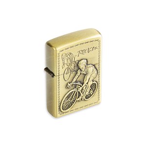 Isqueiro de Fluido Bike Rocker - Dourado Envelhecido