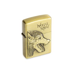 Isqueiro de Fluido Lobo - Dourado Envelhecido