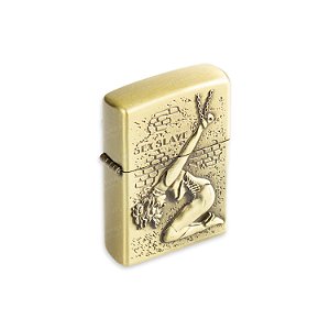 Isqueiro de Fluido Woman IV  - Dourado Envelhecido