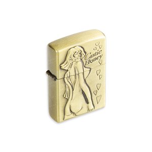 Isqueiro de Fluido Woman V  - Dourado Envelhecido