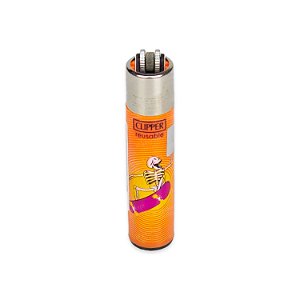 Isqueiro Clipper Grande Bmx Skate - Caveira