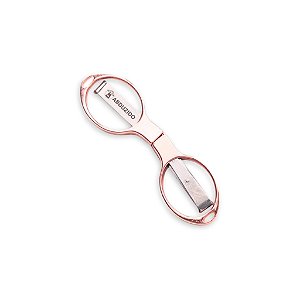 Tesoura Abduzido Dobrável Round Metal - Rose