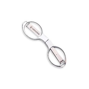 Tesoura Abduzido Dobrável Round Metal - Prata