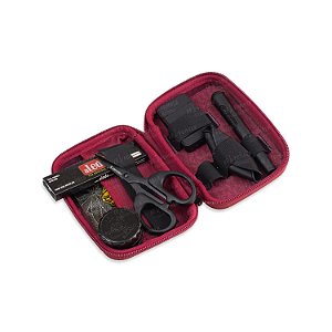 KIT Case Puff Life Clássico Colors Vinho/Preto