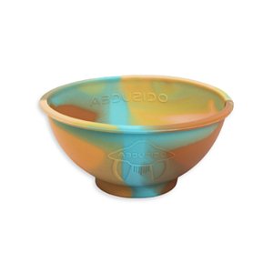 Cuia de Silicone Abduzido Half Sunset – Mix Laranja Amarelo Marrom
