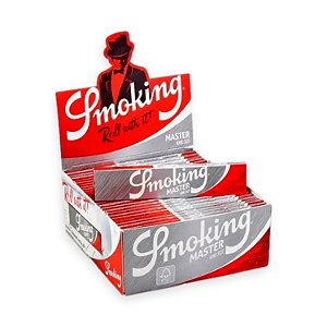 Caixa de Seda Smoking Master(Prata) King Size – Display com 50