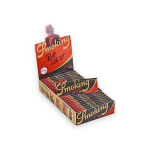 Caixa de Seda Smoking (Preta) Deluxe Medium 1 1/4