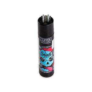 Isqueiro Clipper Grande Skate or Die 2 1/4