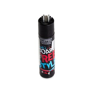 Isqueiro Clipper Grande Skate or Die 2 2/4