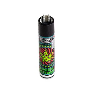 Isqueiro Clipper Grande Weed Billboard - Green Mutant