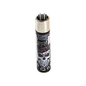 Isqueiro Clipper Grande X Boys - Caveira 3/4
