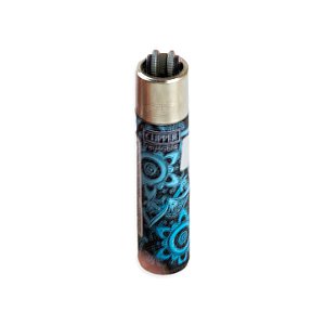 Isqueiro Clipper Grande Pattern Mandala – Azul Claro