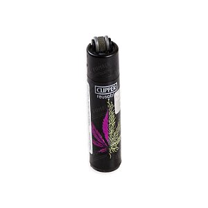 Isqueiro Micro Clipper Half Leaf – Rosa e Amarelo