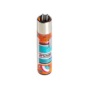 Isqueiro Clipper Grande Gamer 4 Life – Laranja
