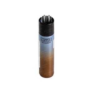 Isqueiro Clipper Grande Blue Crystal Gradient – Bronze Azul