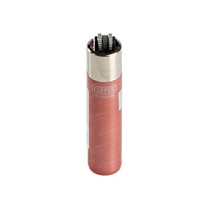 Isqueiro Clipper Grande Crystal Warm – Rose (Metalizado)