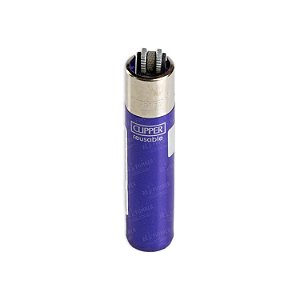 Isqueiro Clipper Grande Crystal Warm – Roxo (Metalizado)