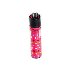 Isqueiro Clipper Grande Polka Dots Rosa - 4/4