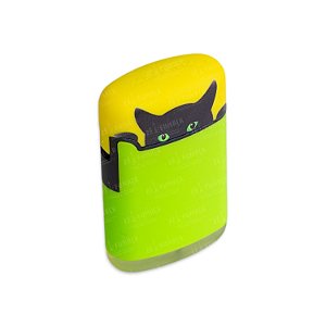 Isqueiro Maçarico Zengaz Gato - Mix Verde e Amarelo