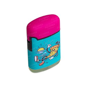 Isqueiro Maçarico Zengaz Pizza de Férias - Mix Azul e Rosa