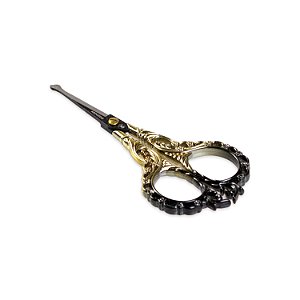 Tesoura Abduzido Queen (Sem Ponta) - Mix Preto e Dourado