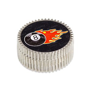 Dichavador de Metal 8 Ball - Engrenagem Cromado