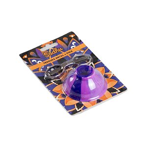 Kit Tesoura + Cuia Sadhu - Azul e Roxo